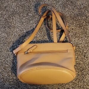 Corder London Tan Minimalist Crossbody Bag with Adjustable Strap